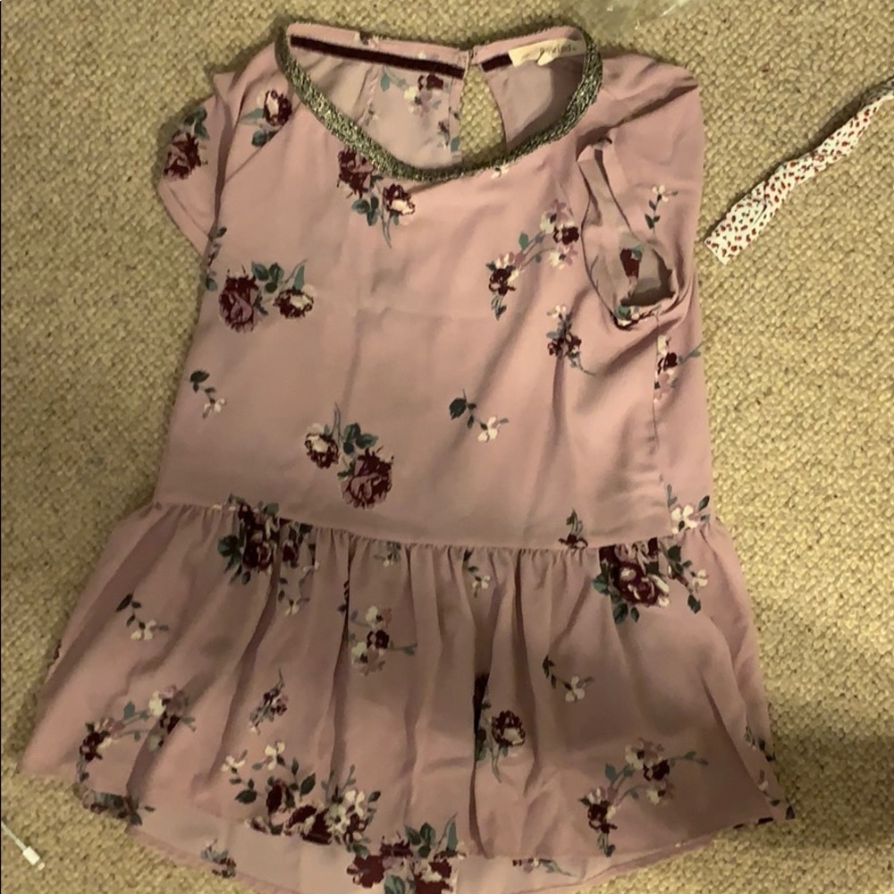 Purple floral top